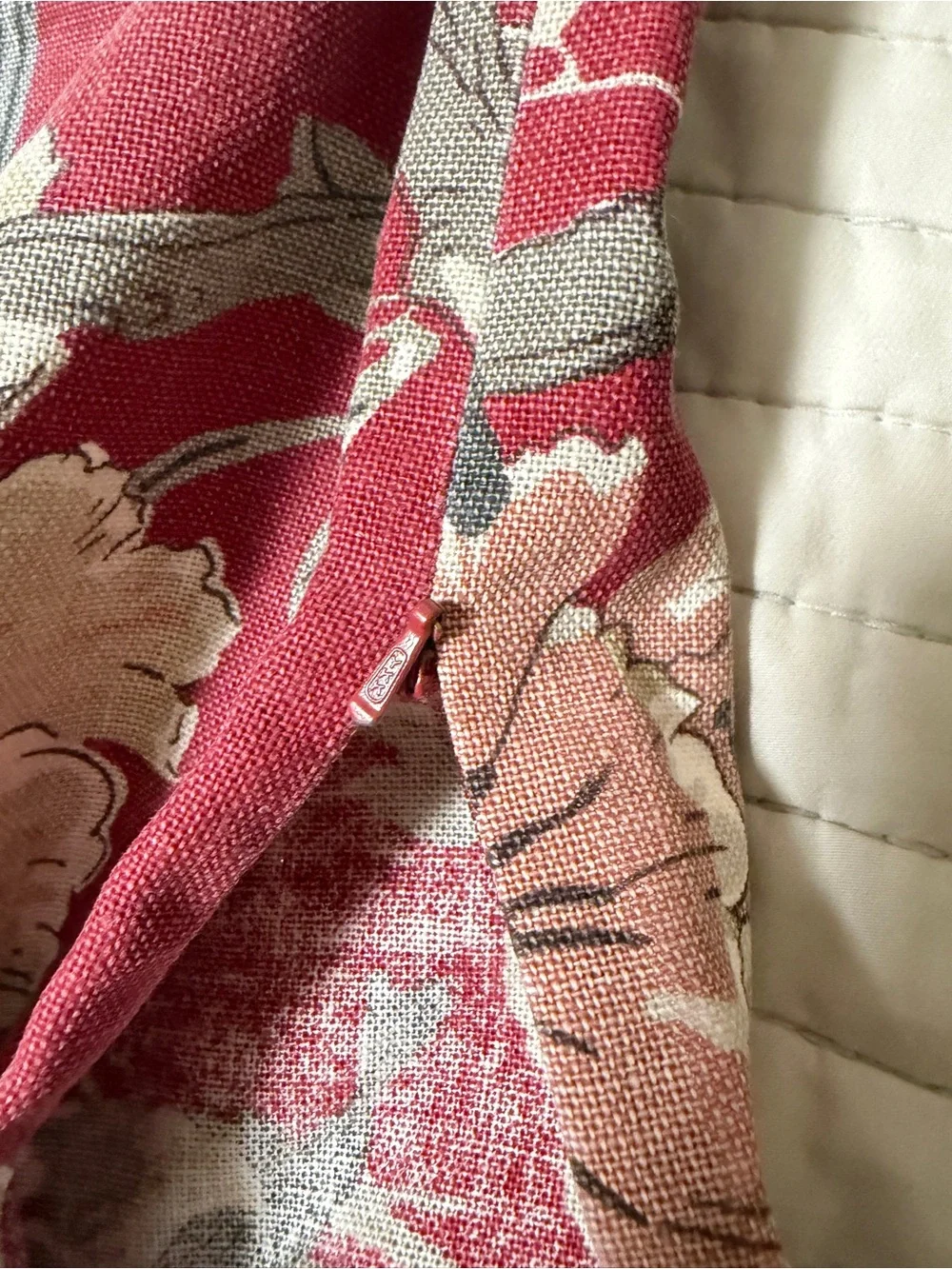 Pottery Barn Brighton Pillow Shams Burgundy Floral Bird Pillow Covers Set of 2